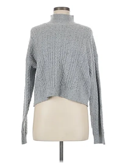 Pre-owned Max Studio Turtleneck Sweater In Gray