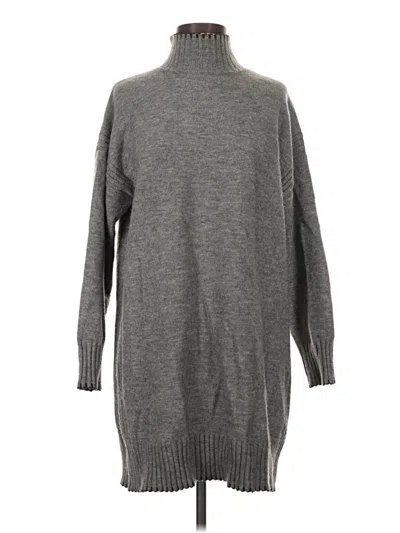 Pre-owned Max Studio Turtleneck Sweater In Gray