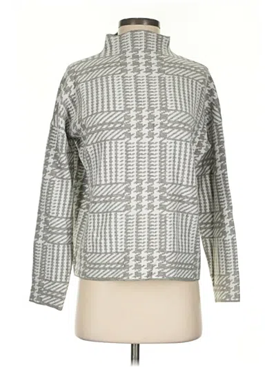 Pre-owned Max Studio Turtleneck Sweater In Gray