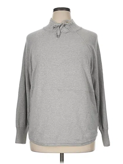 Pre-owned Max Studio Turtleneck Sweater In Gray