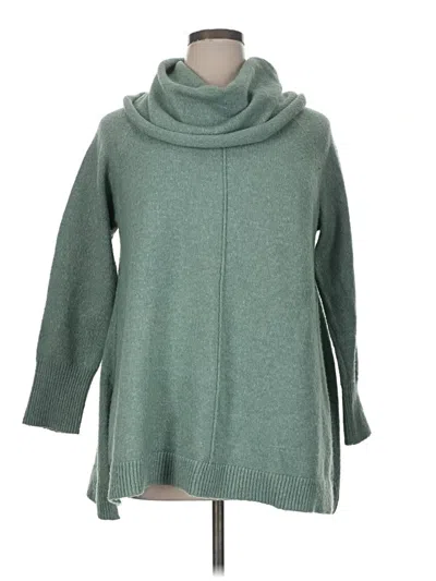 Pre-owned Max Studio Turtleneck Sweater In Green