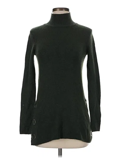 Pre-owned Max Studio Turtleneck Sweater In Green