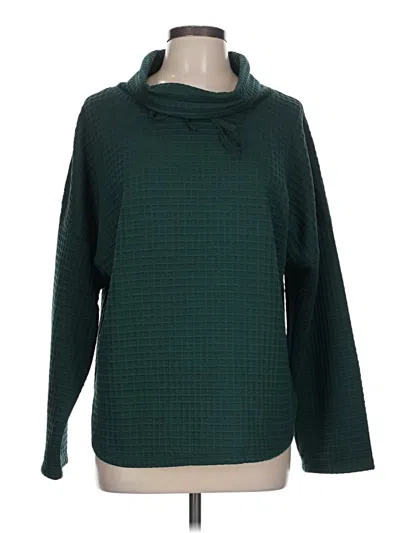 Pre-owned Max Studio Turtleneck Sweater In Green