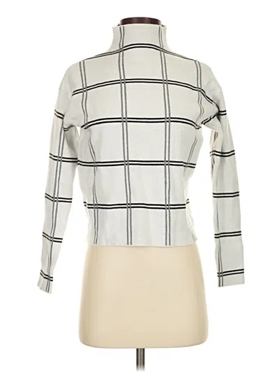 Pre-owned Max Studio Turtleneck Sweater In Ivory