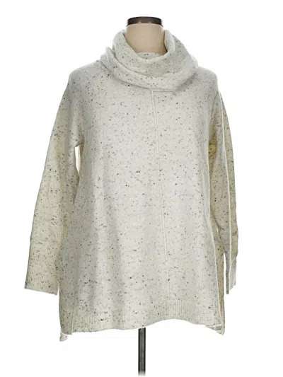Pre-owned Max Studio Turtleneck Sweater In Ivory