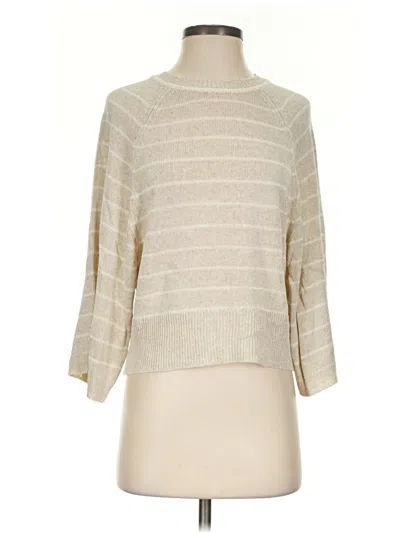 Pre-owned Max Studio Turtleneck Sweater In Ivory