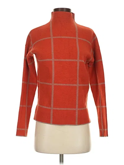 Pre-owned Max Studio Turtleneck Sweater In Orange