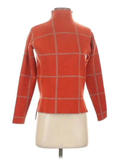 Pre-owned Max Studio Turtleneck Sweater In Orange