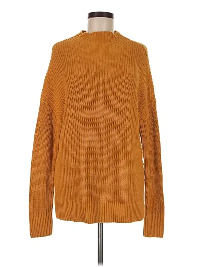Max Studio Turtleneck Sweater In Orange
