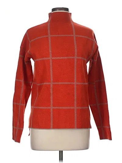 Pre-owned Max Studio Turtleneck Sweater In Orange