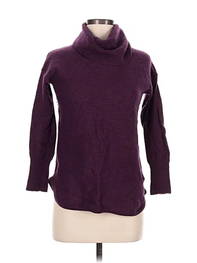 Pre-owned Max Studio Turtleneck Sweater In Purple