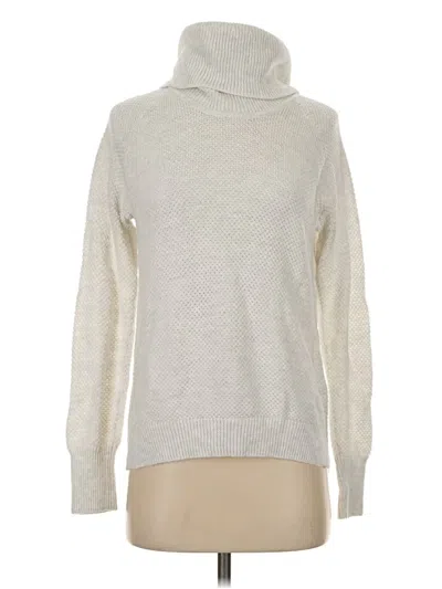 Pre-owned Max Studio Turtleneck Sweater In Silver