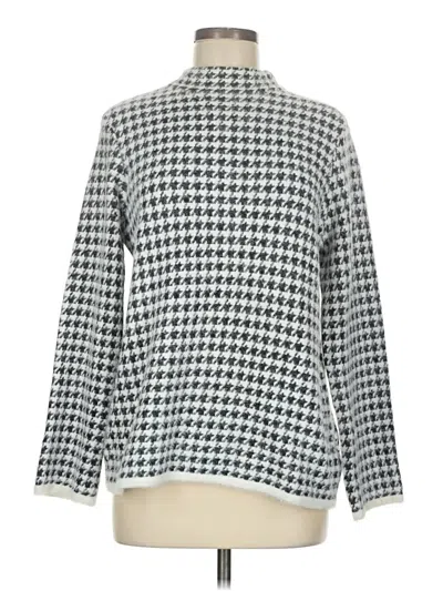 Pre-owned Max Studio Turtleneck Sweater In Silver