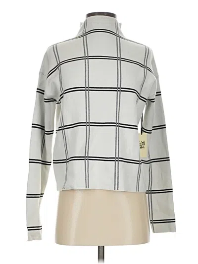 Pre-owned Max Studio Turtleneck Sweater In Silver