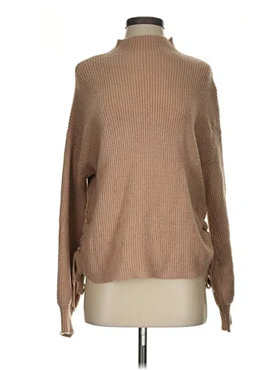 Pre-owned Max Studio Turtleneck Sweater In Tan