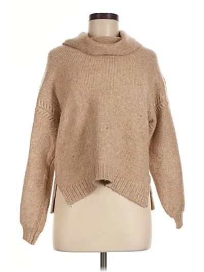 Pre-owned Max Studio Turtleneck Sweater In Tan