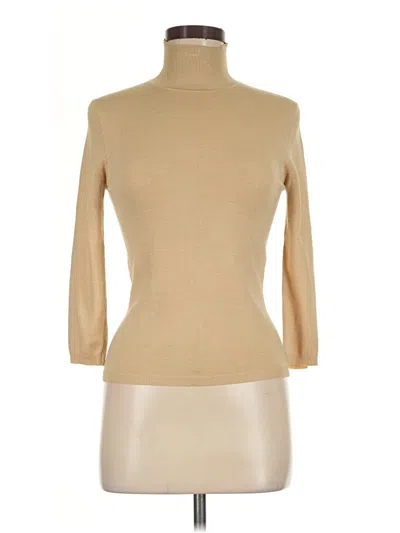 Pre-owned Max Studio Turtleneck Sweater In Tan