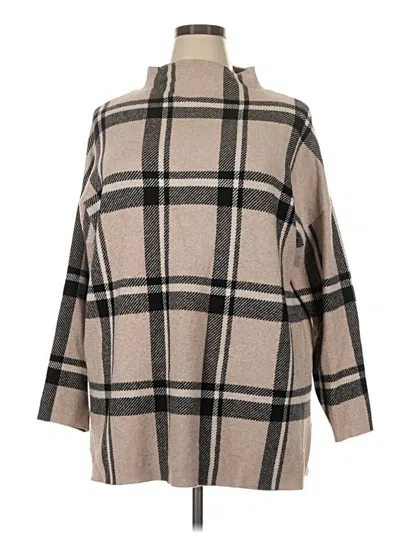 Pre-owned Max Studio Turtleneck Sweater In Tan