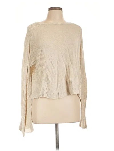 Pre-owned Max Studio Turtleneck Sweater In Tan