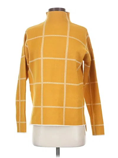 Pre-owned Max Studio Turtleneck Sweater In Yellow