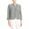 Max Studio Tweed Jacket In Black Combo