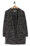 Max Studio Tweed Longline Jacket In Multi