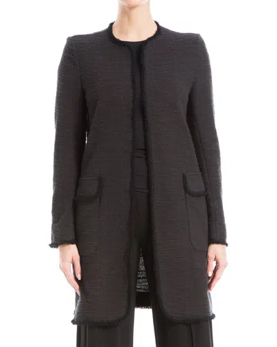 MAX STUDIO TWEED OPEN JACKET