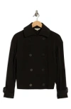 Max Studio Twill Double Breasted Jacket In Black
