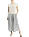 Max Studio Two-fer Linen-blend Maxi Dress In Gray