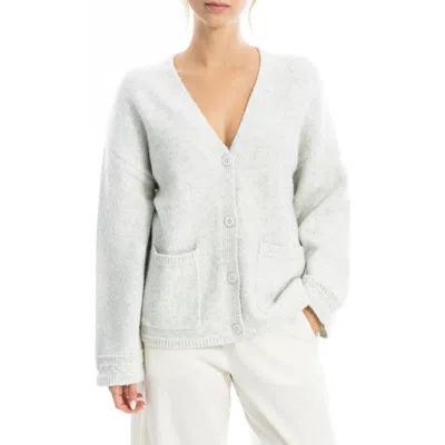 Max Studio V-neck Cardigan In White