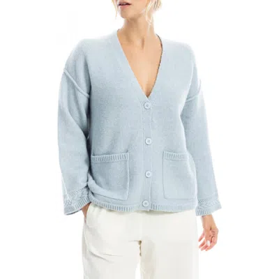 Max Studio V-neck Cardigan In Blue