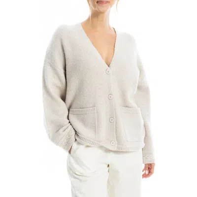Max Studio V-neck Cardigan In Gray