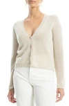 Max Studio V-neck Cardigan In Oyster