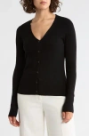Max Studio V-neck Cardigan V-neck Cardigan In Black