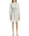 Max Studio V-neck Dress In Cream/blush Flowy Blossom