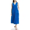 Max Studio V-neck Sleeveless Tiered Maxi Dress