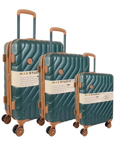 Max Studio Valletta Collection Pc 3pc Luggage Set In Green