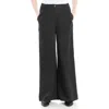 Max Studio Wide Leg Jeans In Black-black
