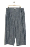 Max Studio Wide Leg Linen Blend Pants