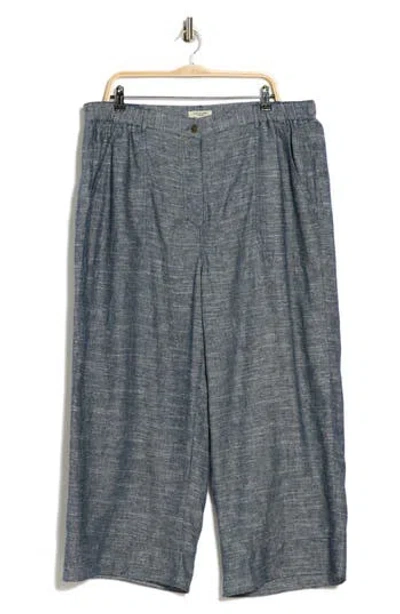 Max Studio Wide Leg Linen Blend Pants