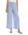 Max Studio Crinkled Drawstring Waist Pants In Blue