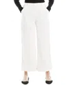 Max Studio Wide Leg Pant In White