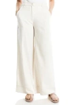 Max Studio Pique Denim Pant In Natural
