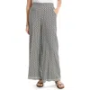 Max Studio Wide Leg Pull On Pants In White