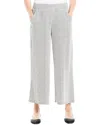 Max Studio Wide Leg Pull-on Crop Pant In Gray
