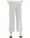 Max Studio Wide Leg Pull-on Crop Pant In White