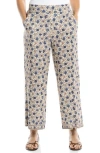 Max Studio Wide Leg Pull-on Crop Pants In Multi