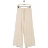 Max Studio Wide Leg Sweater Pants In Neutral