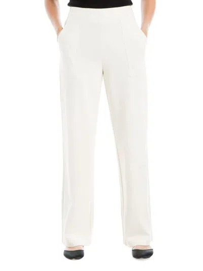 Max Studio Women's Easy Ponte Wide Leg Pants In Cream