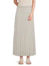 Max Studio Women's Pleated Faille Midi-skirt